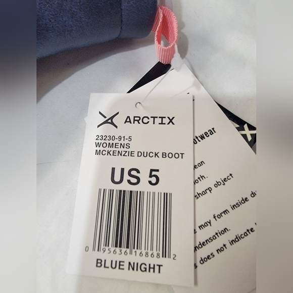 Arctix McKenzie Women’s Duck Boots Winter Snow Rain Size 5 Blue Night - Picture 6 of 8